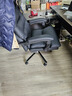 顾全老板椅可躺办公椅真皮家用工学椅午休转椅电脑椅子C533黑皮 实拍图