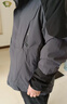 回力冲锋衣男女三合一户外防风防水登山服抓绒衣可拆卸夹克外套灰黑 实拍图