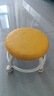 明智一凡滑轮矮凳带万向轮小凳子家用圆型鞋板凳带娃儿童懒人静音靠背椅子 橘色【圆凳】加粗加厚款 实拍图