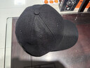 德西纳毛呢帽子男大头围冬天户外滑雪防寒保暖后封闭全封口加大棒球帽 [毛呢加绒]黑色 L 加大码(61-63cm) 真的很大 实拍图