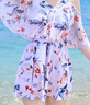 浪莎（LangSha）裙式泳衣女清新减龄遮肉显瘦U型露背高级感沙滩温泉度假泳装 实拍图