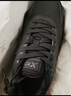 特步女子跑步鞋运动鞋冬季新款革面防泼水轻便减震休闲女跑鞋黑色 实拍图