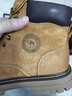 骆驼（CAMEL）王俊凯同款冬加绒户外工装马丁大黄靴男 G122W7757TR 金黄 41 实拍图