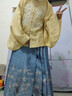 重回汉唐溶溶月竖领对襟袄马面裙套装原创明制汉服女款秋冬款 浅黄色竖领对襟袄/预售 付款45天 XL 实拍图