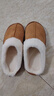 棉拖男棉拖女居家棉拖鞋加绒棉拖鞋男保暖鞋月子鞋女包头拖女 卡其色 44-45 偏小一码 实拍图
