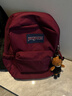 JANSPORT杰斯伯双肩包男背书包女学生校园电脑包 47LW04S 深紫酒红 实拍图