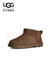 UGG秋季男女同款舒适纯色基础款短筒靴时尚休闲雪地靴1166732 DRKT | 深太妃糖棕色 37 实拍图