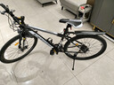 金武端自行车成人山地车公路赛车单车骑行变速超轻越野中学生初中青少年 顶配版-辐条轮-黑白色 26寸21速 实拍图