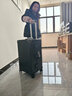 狄斯顿保罗行李箱大容量30英寸超大号结实耐用合金硬壳密码箱出国托运旅行箱 黑色【加厚加深铝框+全封闭干湿内衬】 20英寸  【USB+杯架+挂钩+支架】 实拍图
