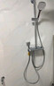九牧（JOMOO）恒温花洒淋浴套装花洒喷头全套置物喷枪淋浴器 人气款【方形大顶喷】26168 实拍图