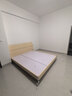 全友家居 床原木风现代简约主卧室双人大床1.8x2米家用高脚板式床家具 实拍图