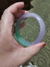 冰飘花手镯薰衣草翡翠平替紫罗兰半山水玉镯复古阳绿玉镯女送妈妈 58mm 实拍图