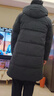雪中飞秋冬新款时尚休闲舒适廓形男士“H”版型印花立领连帽羽绒服男 黑色|8056 L /175/96A 实拍图