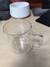 GLASSLOCK茶杯双层玻璃杯家用水杯咖啡杯耐高温泡茶杯办公室高硼硅450ml 实拍图