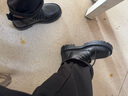 井迈【牛皮】马丁靴男中帮英伦秋冬款增高黑色高帮皮鞋机车工装短靴子 黑色中帮拉链【四季款】 41 码（=运动鞋42） 实拍图