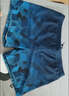 梵迪拉（F.DYRAA）泳裤男士防尴尬宽松款速干游泳馆大码平角游泳裤21265浅蓝几何2XL 实拍图