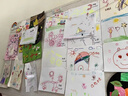 迪普尔照片墙毛毡墙贴留言板隔音吸音板幼儿园墙面装饰彩色背胶展示板 实拍图