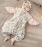 威尔贝鲁（WELLBER）恒温睡袋婴幼儿1-3岁竹棉睡衣秋冬儿童宝宝防踢被子厚夹棉 绮梦S 实拍图