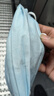 星工一次性头套帽子网帽无纺布无尘帽餐饮厨房防尘隔离帽100只 蓝色 实拍图