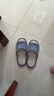 果洛菲（GUOLUOFEI）棉麻拖鞋女夏家居家用布艺亚麻室内情侣四季春秋地板 青灰 42-43 实拍图