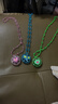 新款儿童发光项链礼品幼儿园小礼物公主七彩吊坠闪光玩具夜市热卖 发光珠子项链【3个装随机图案】 实拍图