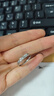 唯一（Winy）999纯银情侣戒指一对男女款求婚告白对戒生日情人节礼物送女朋友 实拍图