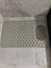 七七家浴室洗澡防滑地垫卫生间淋浴脚垫多功能按摩防摔垫子 米色50*80cm 实拍图