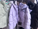 巴拉巴拉童装儿童羽绒服女童冬装保暖短款国风新中式宝宝立领外套 黑色90001 110 cm 实拍图