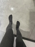 优衣库女装HEATTECH针织连裤袜/打底裤479219 04 烟灰色 L 实拍图