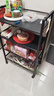 溢彩年华厨房置物架落地储物货架子零食多层推车客厅移动蔬菜篮收纳架6386 实拍图