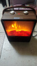WeWarm【UV除菌99.9%】壁炉取暖器家用暖风机仿真炭火电暖器室内外大面积速热冷暖风机轻音节能1908NUV 实拍图