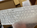 B.O.W HW098A 有线键盘轻音超薄便携 USB办公游戏小键盘 巧克力按键外接键盘鼠标套装无线 2.4G无线键鼠套装-白色【电池版】 实拍图
