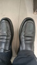 蜻蜓牌正品真皮男士皮鞋新款商务休闲牛皮爸爸鞋韩版正装软底耐磨软皮鞋 黑色 42 实拍图