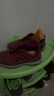 足力健老人鞋中老年轻便休闲散步鞋2431380J 女 酒红 40 实拍图