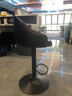 收银吧台椅可升降酒吧椅子家用轻奢高脚凳高级餐厅升降吧椅办公椅 暗黑色-黑盘升降高度61-82 3级气杆（适合天天使用更安全） 实拍图