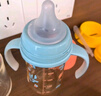 贝亲（Pigeon）PPSU双把手防胀气奶瓶240ml 丛林小兔 M号奶嘴 3月+ AA218 实拍图