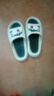 安尚芬夏凉拖鞋男时尚户外穿运动居家舒适浴室防臭防滑软底拖鞋女情侣鞋 黑白（汪星人） 42-43 【适合41-42】 实拍图