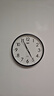 康巴丝（Compas）挂钟客厅 静音走时简约石英钟表挂墙时钟 c2855 黑色 26cm直径 实拍图