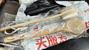 Creative art洗澡刷搓背刷 搓澡神器后背沐浴刷长柄双面干刷硬毛软毛猪鬃毛刷 实拍图