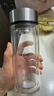 希诺双层玻璃杯男家用商务办公泡茶杯子过滤车载水杯XN-9301 265mL 实拍图