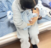 babycare婴儿浴巾暖绒洗澡巾带帽斗篷光暖黑科技发热款-埃及考拉105*105cm 实拍图