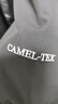 骆驼（CAMEL）薄绒风衣女户外防泼水修身梭织外套 J23CAYL6066 幻影黑 L 实拍图