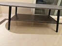 修乐茶几客厅家用简约现代小户型茶台简易卧室出租屋创意多功能小桌子 【双层-圆弧款】布朗石纹色120cm 实拍图