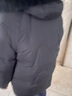 鸭鸭（YAYA）妈妈装羽绒服女中长款冬季新款中老年加厚保暖狐狸毛领羽绒外套CF 黑色YE3B605542Q 3XL 实拍图