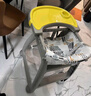 XUM肯德基婴儿餐椅同款宝宝多功能座椅儿童高度可调成长吃饭餐桌椅 黄色+双餐盘+刹车轮+坐垫+置物兜 实拍图