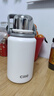 希乐（cille）保温杯大容量男女户外露营便携茶杯手提杯子双饮水杯雪球白 实拍图