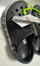 卡骆驰（CROCS）洞洞鞋贝雅卡骆班轻便耐磨一脚蹬休闲鞋|205089 黑色/白色-066 44 (280mm) 实拍图