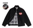 马登工装美式复古底特律棉衣外套男J001猎装夹克棉服上衣冬翻领棉 黑色 【经典版/棉服外套男/棉衣男款2025新款冬】 3XL 实拍图
