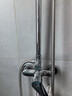 四季沐歌精铜龙头淋浴花洒套装枪灰增压花洒喷头全套手持花洒浴室淋浴器 【电镀款】精铜主体+雨幕顶喷 实拍图
