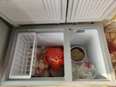 北极熊（BEIJIXIONG）双温冰柜家用小型双箱冷柜 冷藏冷冻两用柜双门商用大容量卧式冰箱节能省电 双门双温211升【一级能效 全国联保】 211L 实拍图
